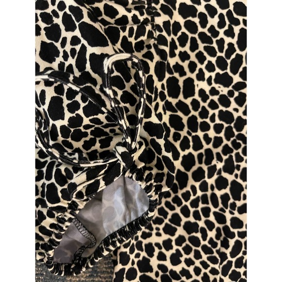 NWT TopShop animal print‎ tie puff sleeve Mini Tea Dress Size 10 - Picture 9 of 12